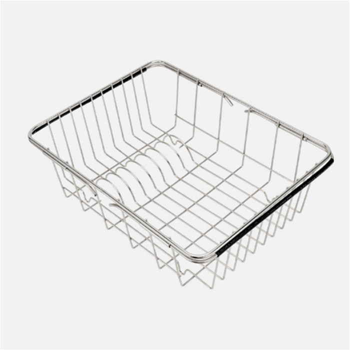 Rổ thép đựng chén đĩa rau quả không gỉ điều chỉnh đa năng