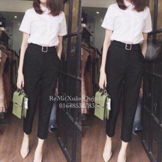 QUẦN BAGGY ĐAI VUÔNG CÔNG SỞ