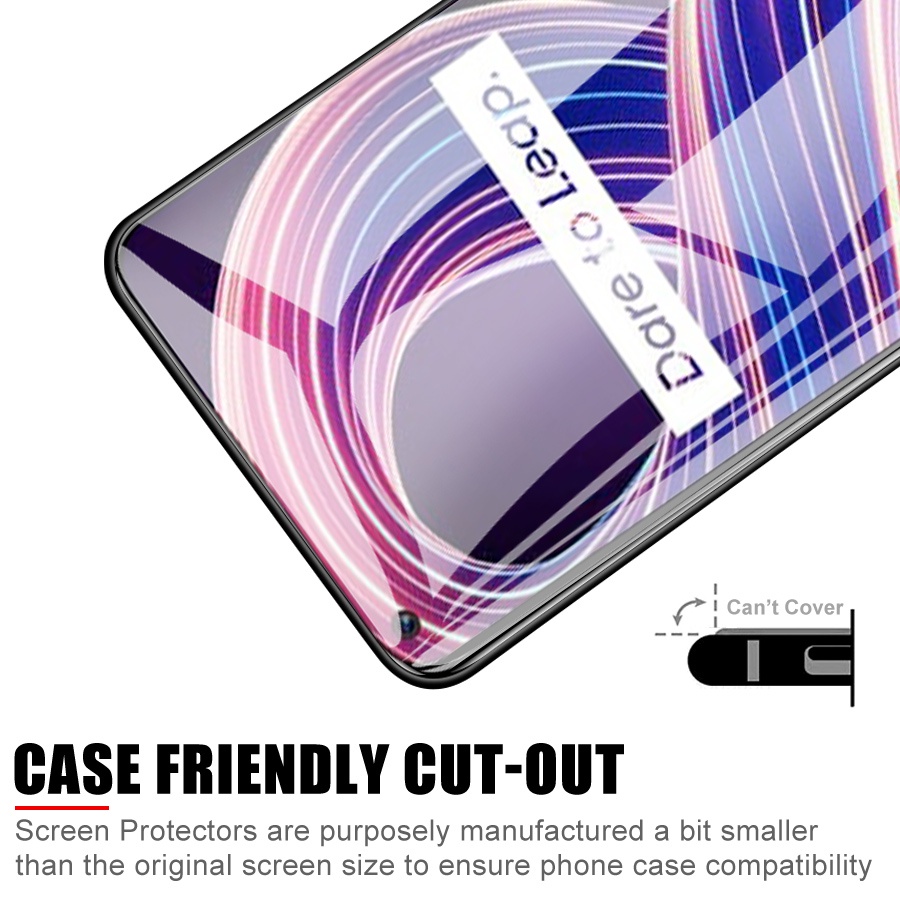 Kính Cường Lực 9D Bảo Vệ Toàn Màn Hình Cho OPPO Realme GT Neo X X2 X3 X7 X50 C3 C11 C15 C21 Realme 8 7 5G 6 Pro 6i 7i