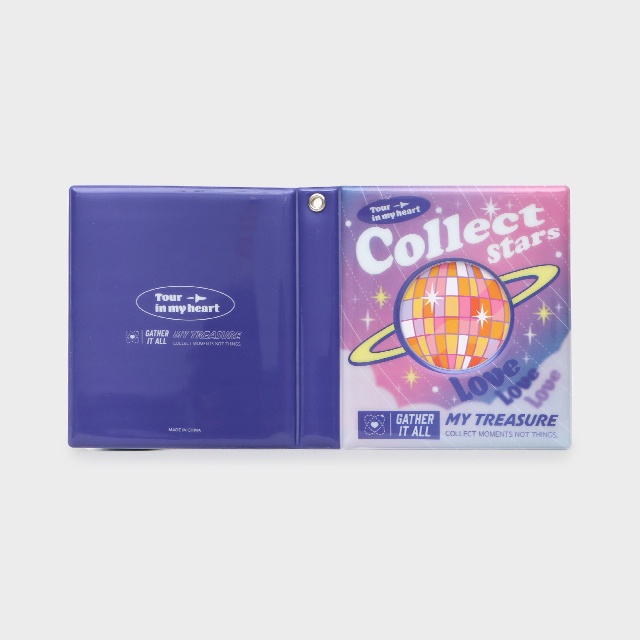 DAISO Collect Book Sách sưu tập 2P gồm 20 túi/80 thẻ ảnh có móc khóa dễ thương cho bé