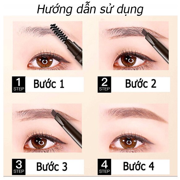 💙KÈM QUÀ TẶNG💙 Chì Kẻ Mày Lameila Double Effect hai đầu chống nước bút chì kẻ mày nội địa Trung TAYOKA | BigBuy360 - bigbuy360.vn