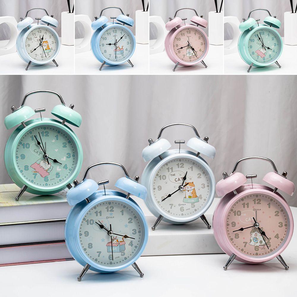 LONTIME Đồng Hồ Báo Thức Chạy Bằng Pin Không Gây Tiếng Ồn Dùng Trang Trí Nhà