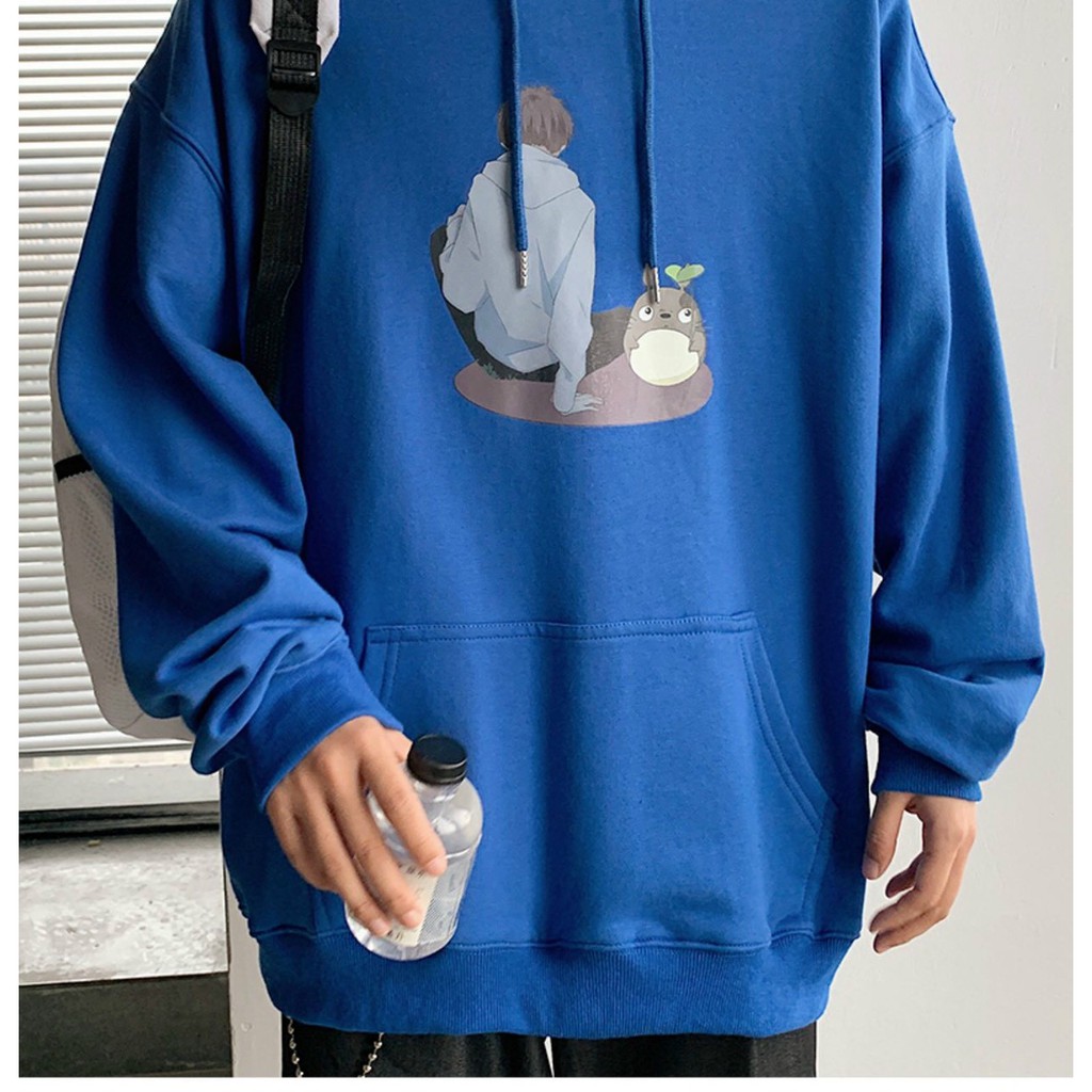 Áo hoodie dáng rộng phong cách Hàn Quốc trẻ trung cho cặp đôi