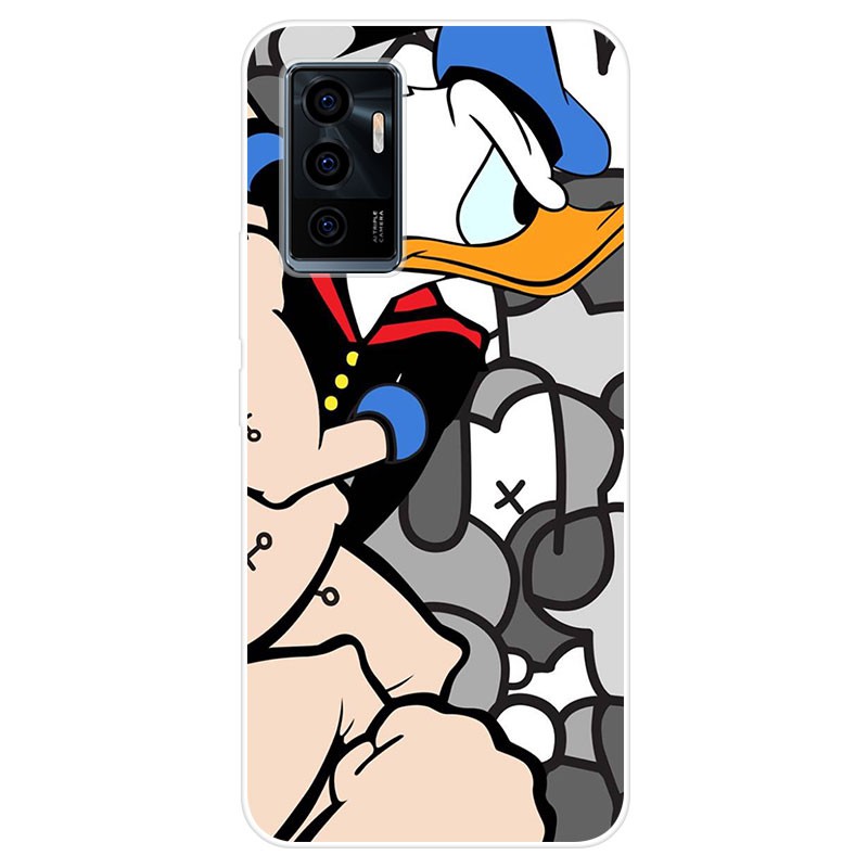 Ốp điện thoại TPU silicon mềm họa tiết hoạt hình bắt mắt cho VIVO V23e V 23e