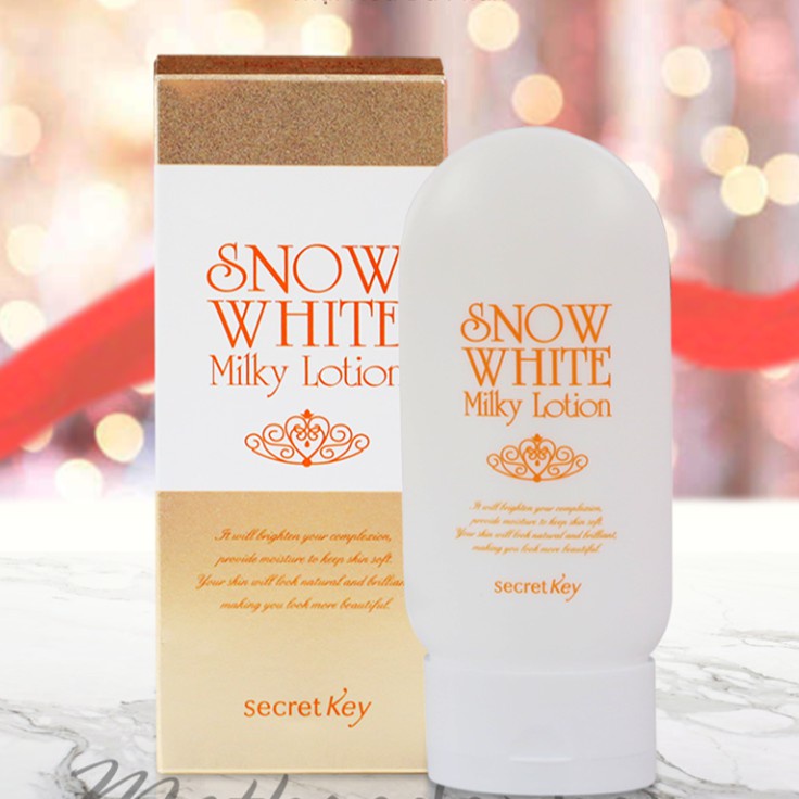 Sữa Dưỡng Thể Trắng Da Secret Key Giúp Cấp Ẩm Mịn Màng Ngăn Ngừa Lão Hoa Sáng Da Snow White Milky Lotion 120g-Khongcoson