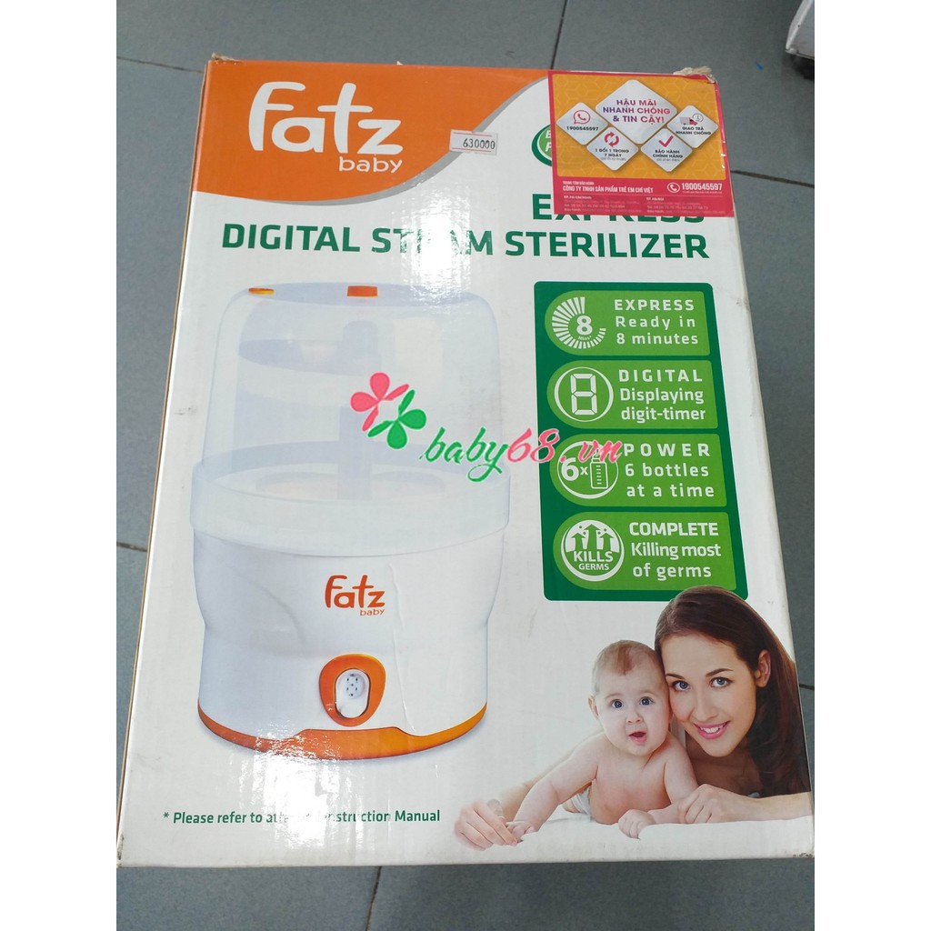 Máy tiệt trùng bình sữa và dụng cụ ăn uống Fatz Baby 6 bình ( Hàn Quốc) 4019SL