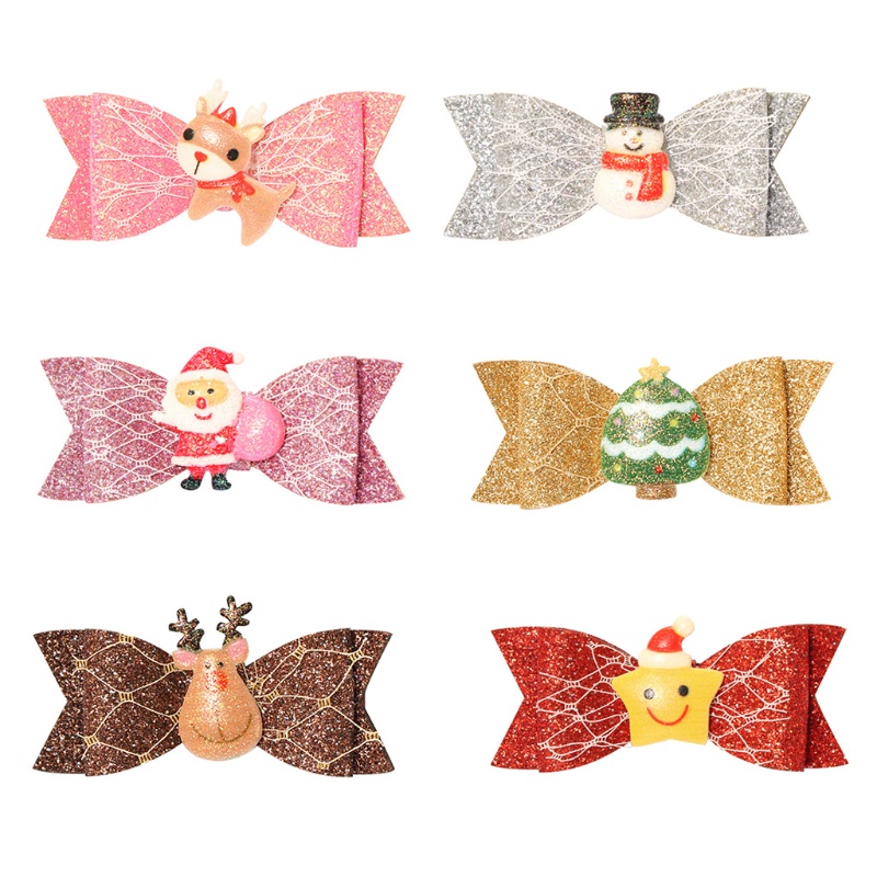 Kẹp Tóc Hình Giáng Sinh Lấp Lánh Dễ Thương