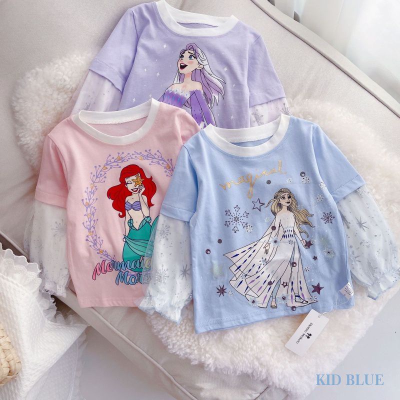 Oder áo phông dài tay công chúa elsa