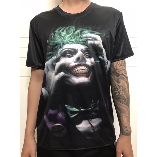 Áo phông - Áo thun nam nữ in 3D Joker 2 mặt phong cách Hàn Quốc