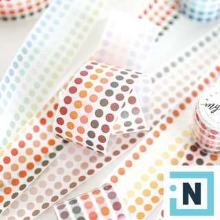 [Giá Sỉ Từ 2 Cuộn] Cuộn Washi Tape K928 Chấm Bi Trang Trí Sổ Tay Siêu Đáng Yêu