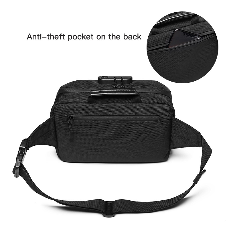 Túi đeo chéo OZUKO chống trộm chống thấm nước thời trang cho nam