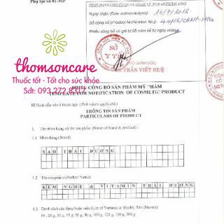 Kem nghệ và vitamin Thái Dương Nano Bạc - Giúp hết mụn, mờ thâm - Chính hãng Thái Dương | BigBuy360 - bigbuy360.vn