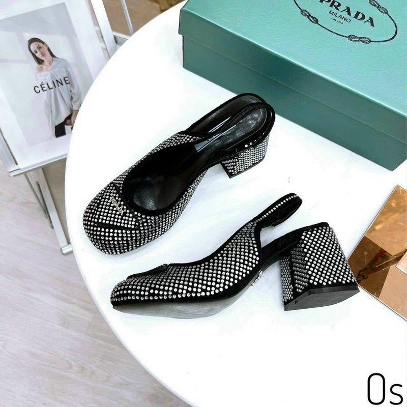 Giầy Prada full đá  tinh xinh lung linh