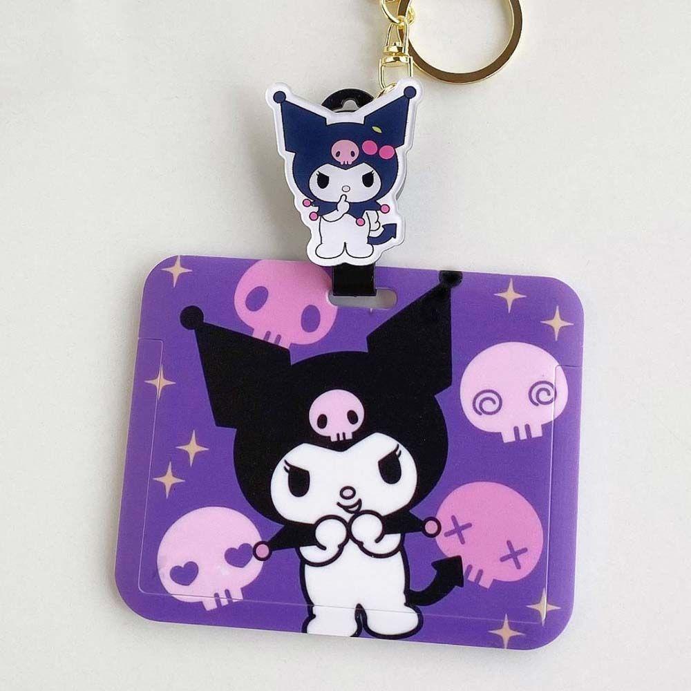 Vỏ Đựng Thẻ Hình Kuromi Hoạt Hình Dễ Thương Cho Nữ