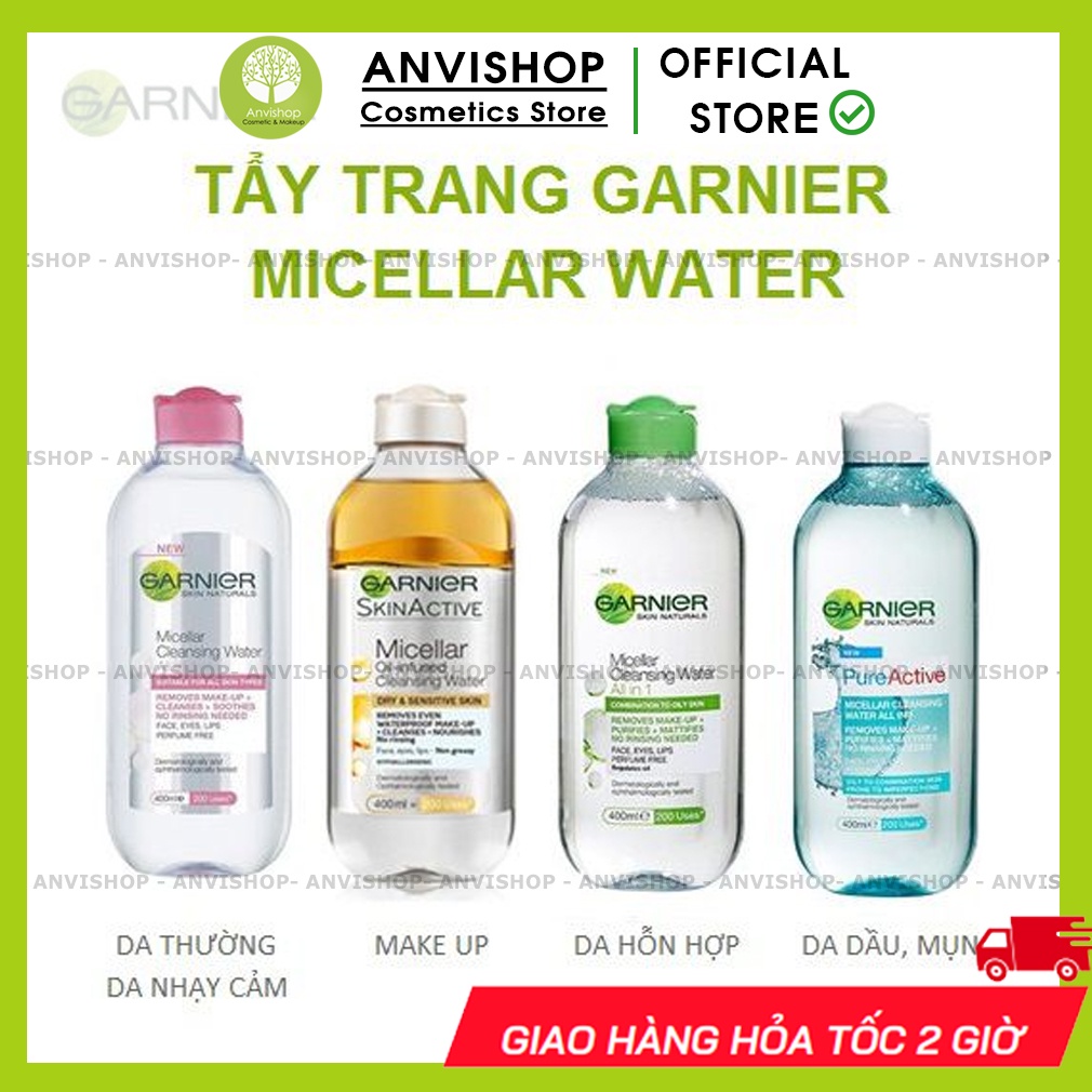 Nước tẩy trang Garnier 400ml