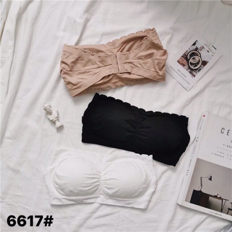 Áo bra ngang cài sau, dệt kim co giãn cao cấp