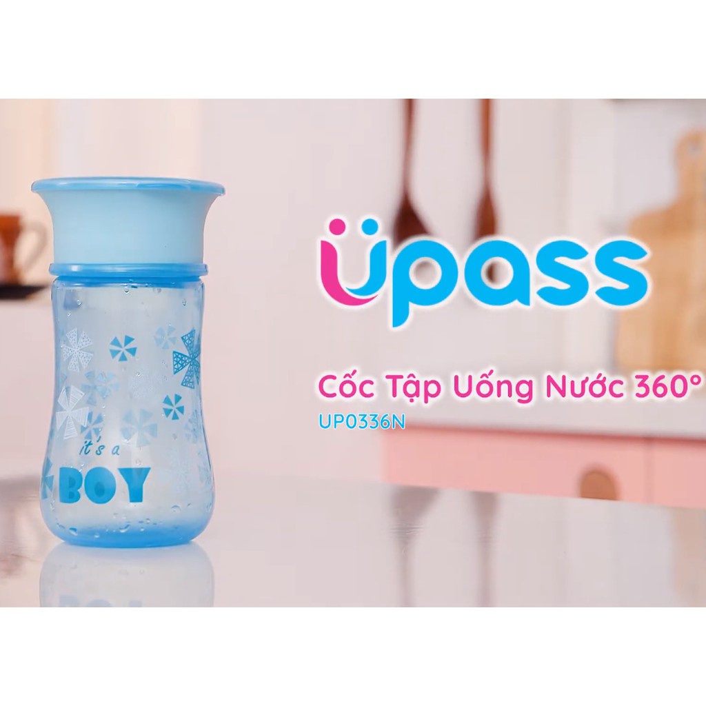 Cốc tập uống 360 độ Upass 330ml