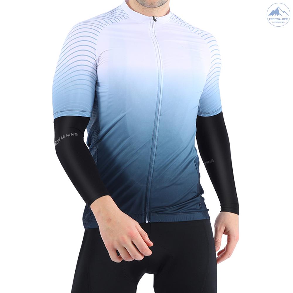Găng cánh tay chống nắng UV bằng lụa mát bảo vệ khỏi tia UV khi chơi thể thao ngoài trời
