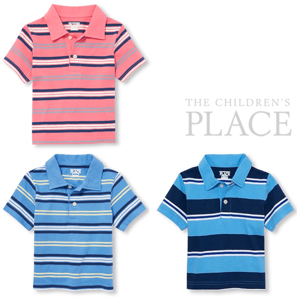 Size: 12-18m, 18-24m, 2 (10-14kg). Áo thun cổ bẻ Place bé trai. Hàng XK, made in vietnam chuẩn xịn