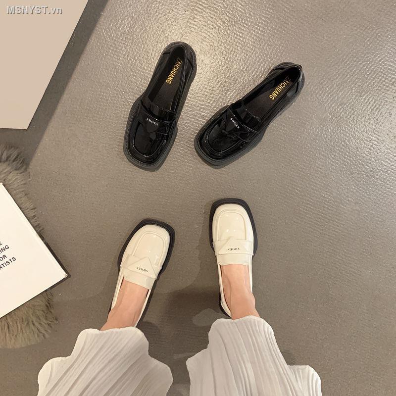 Giày Da Đế Dày Chống Trượt Phong Cách Retro Thời Trang Mùa Hè  Cho Nữ