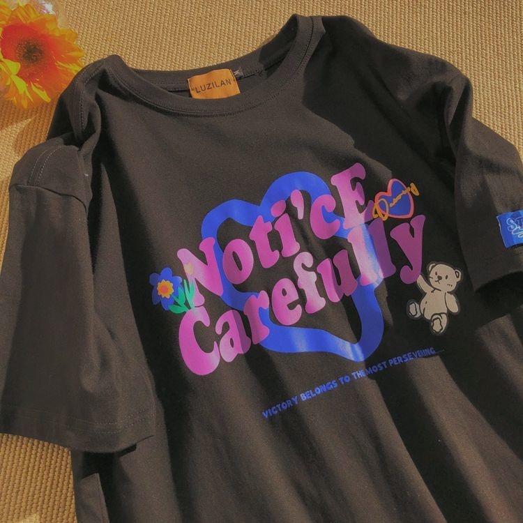 NRVP Áo Thun Tay Ngắn Cổ Tròn Thời Trang Mùa Hè Phong Cách Đường Phố Nhật Bản 2022 Cho Nữ