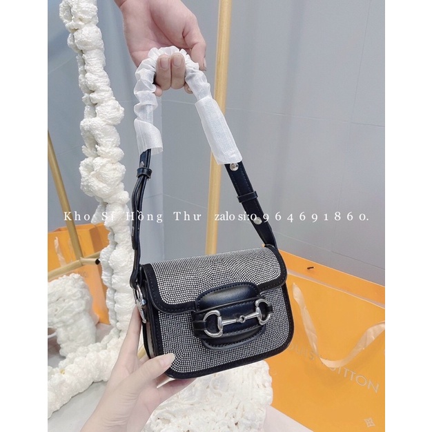 Túi xách nữ đính đá hà hồ qc size 20 Freeship