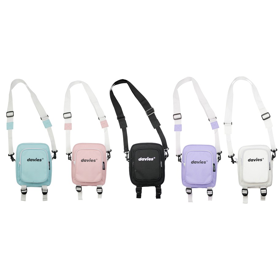 Túi đeo chéo nữ canvas mini màu pastel Original - Basic Pocket local brand DAVIES. | BigBuy360 - bigbuy360.vn