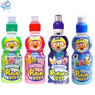Nước trái cây Pororo 235ml (4 Loại: Vị Việt Quất, Dâu, Táo, Sữa) Date mới
