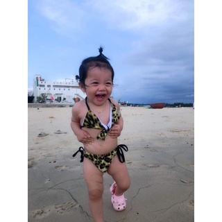 bikini, áo tắm,đồ bơi da beo liền thân cho bé