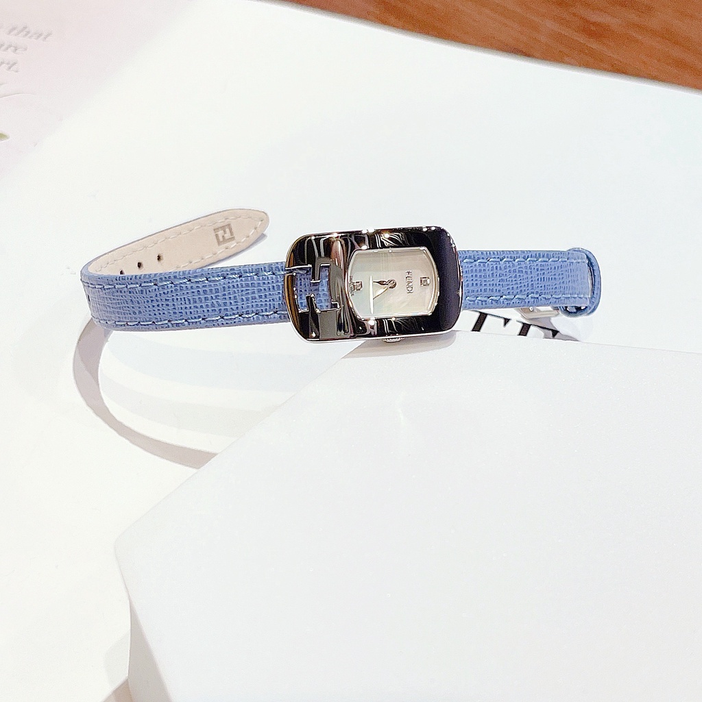 Đồng hồ nữ dây da Fendi Chameleon Blue