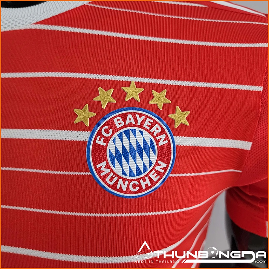 Áo Bayern Munich đỏ sân nhà 2022/2023, 2022/23 bản PLAYER Issue BODY fit cao cấp Thái Lan