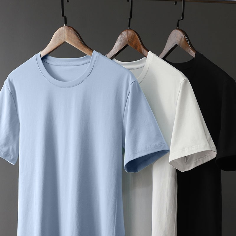 Áo Thun Nam Unisex thiết kế tay ngắn cổ tròn trơn basic tee , áo phông nam nữ cotton co giãn 4 chiều QTN0 | BigBuy360 - bigbuy360.vn