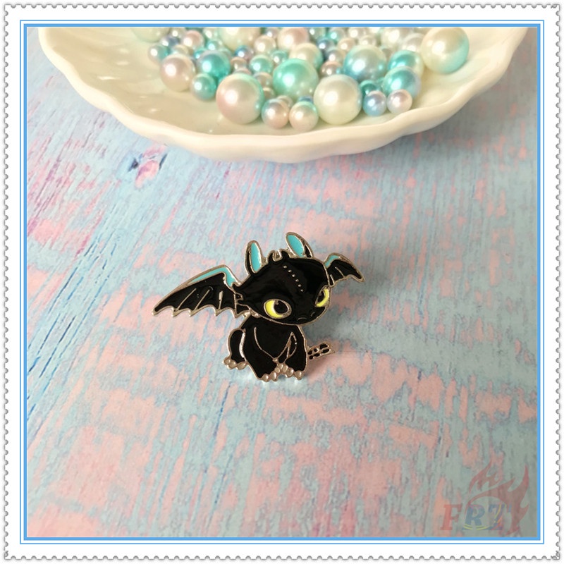 ★ # How to Train Your Dragon Series 01 Ghim Cài Áo ★ 1 Huy Hiệu Cài Áo Hình Nhân Vật Hoạt Hình Ngộ Nghĩnh