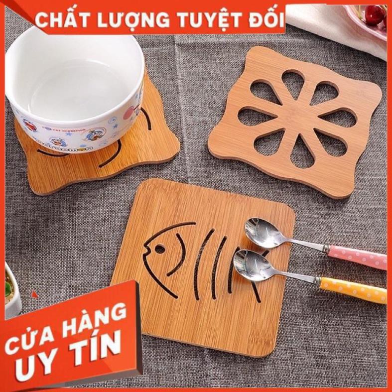 Sale Sốc -  Lót nồi bằng gỗ nhiều hình dễ thương. . Siroshop.