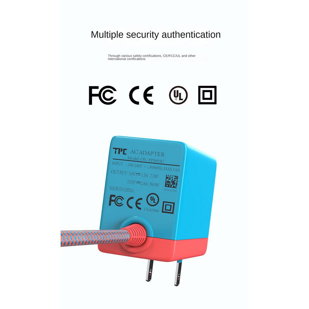 Bộ Sạc Nhanh 39W AC Cho Nintendo Switch &amp; Switch Oled