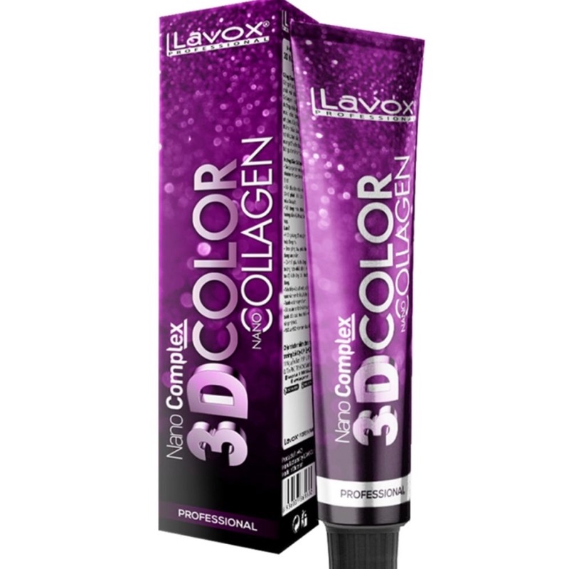 Thuốc Nhuộm Tóc Lavox / Màu Nhuộm Tóc Lavox 3D Collagen Tặng Kèm Bảng Màu