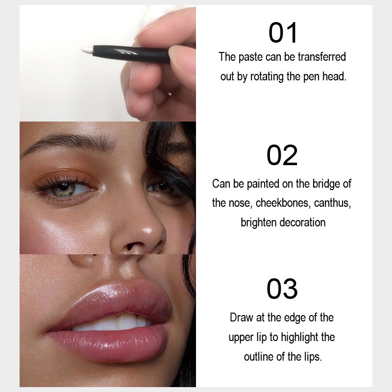 [Hàng mới về] Bút kẻ mắt Kiss Beauty ánh nhũ đầu xoay tự động chống thấm nước | BigBuy360 - bigbuy360.vn