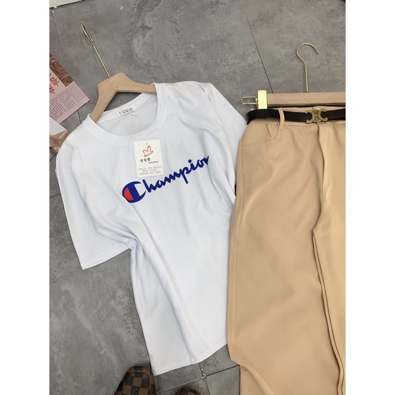 [Rẻ Vô Địch] Siêu phẩm sét bộ  champion cực hót về hàng Kèm dây đai sịn sò ạ Áo chất cotton tàu cao cấp l1 Quần