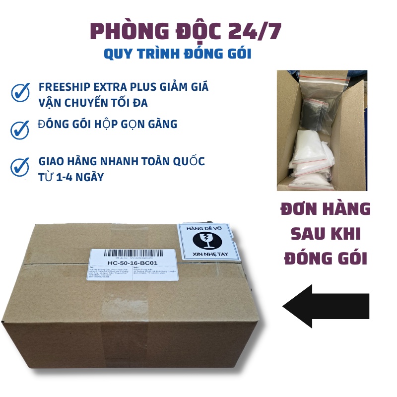 Combo 10 Sét Tẩy mốc quần áo, thuốc tím bột chanh tẩy trắng hiệu quả