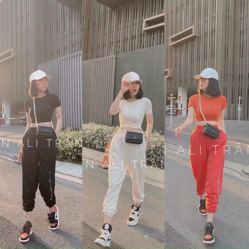 Set bộ quần bom áo croptop cá tính