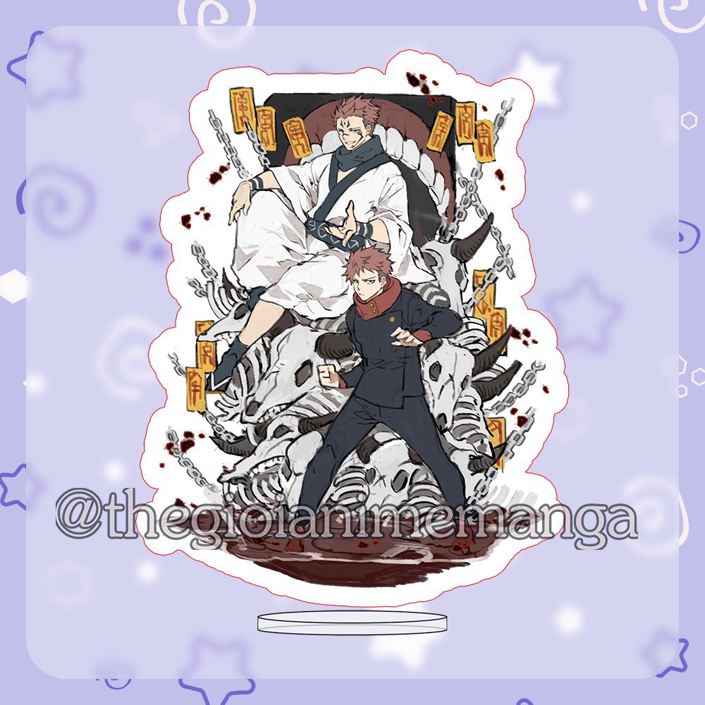 (V2) Standee Jujutsu Kaisen Chú thuật hồi chiến tượng acrylic anime mica chibi trưng bày