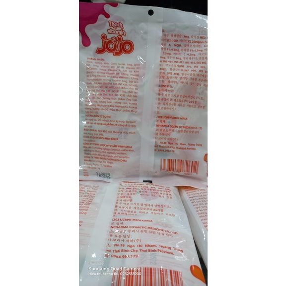 Thạch vitamin jojo bổ sung canxi, vitamin tăng đề kháng
