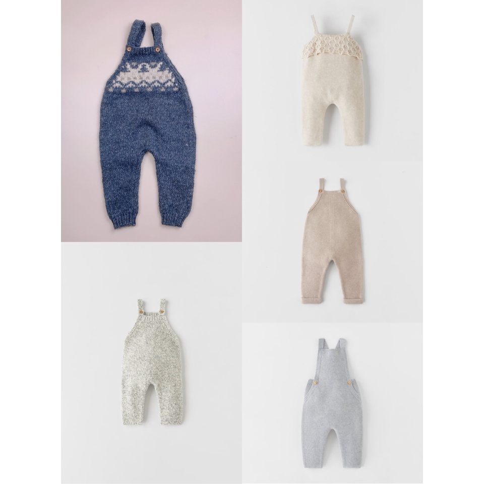 Quần yếm len zara mini cho bé size 0-9m