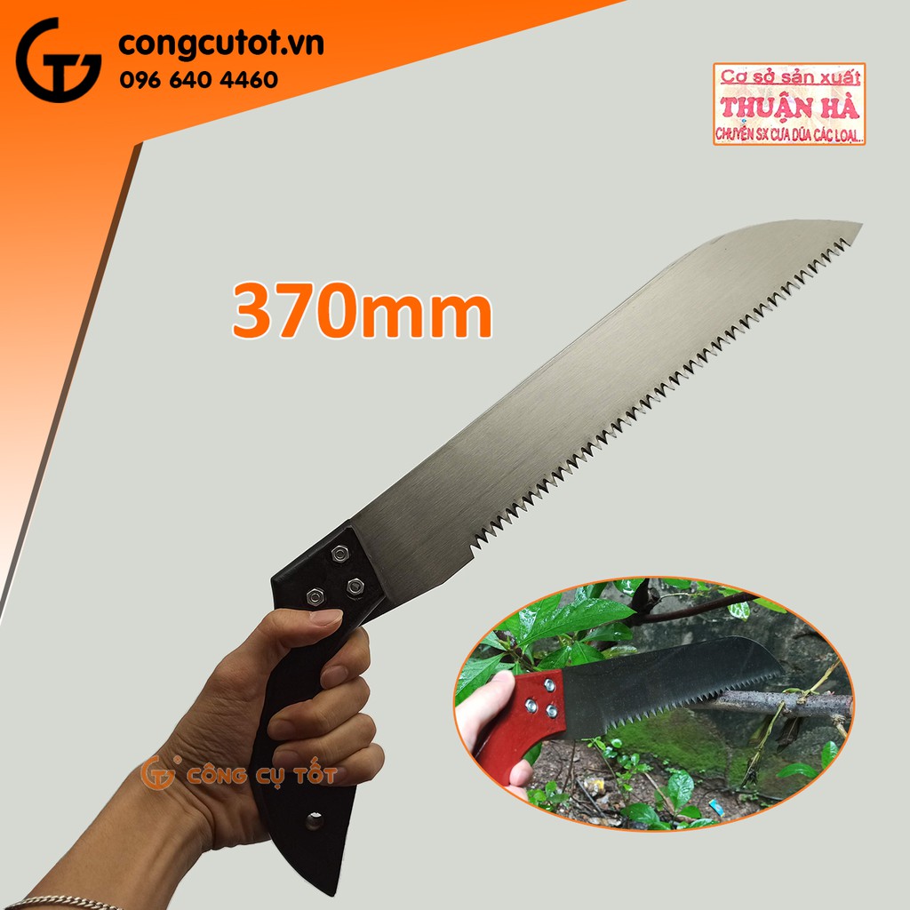 Cưa cành cán gỗ lưỡi thép không gỉ 37cm siêu bén