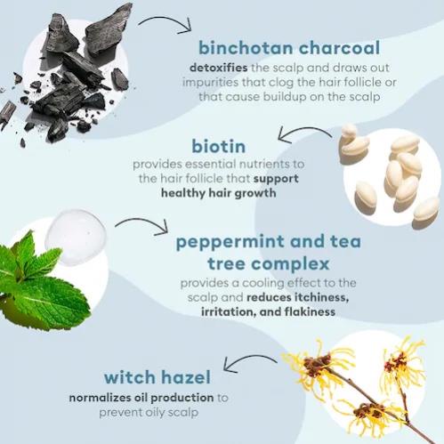 Mini 5ml - Tinh chất giảm ngứa da đầu Briogeo Scalp Revival Charcoal + Tea Tree Scalp Treatment Serum