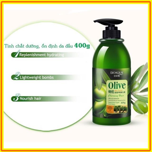 Bộ Sản Phẩm OLIVE BiOQUA siêu mượt tóc và phục hồi hư tổn ngăn rụng tóc | BigBuy360 - bigbuy360.vn