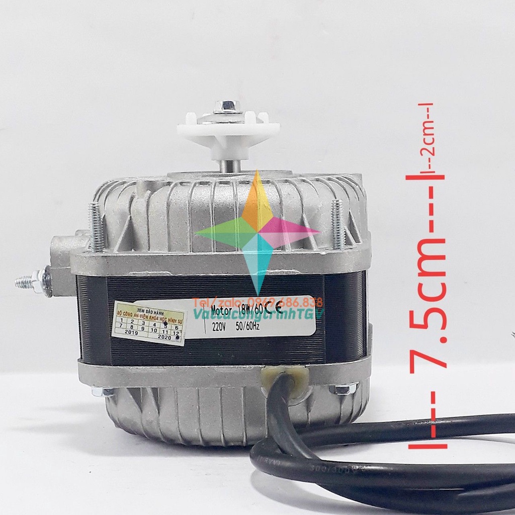 Motor quạt tủ mát AC220V công suất 60W