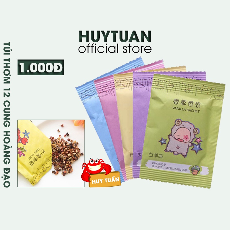 Túi Thơm Để Tủ Quần Áo Mini 12 Cung Hoàng Đạo (Chd12)