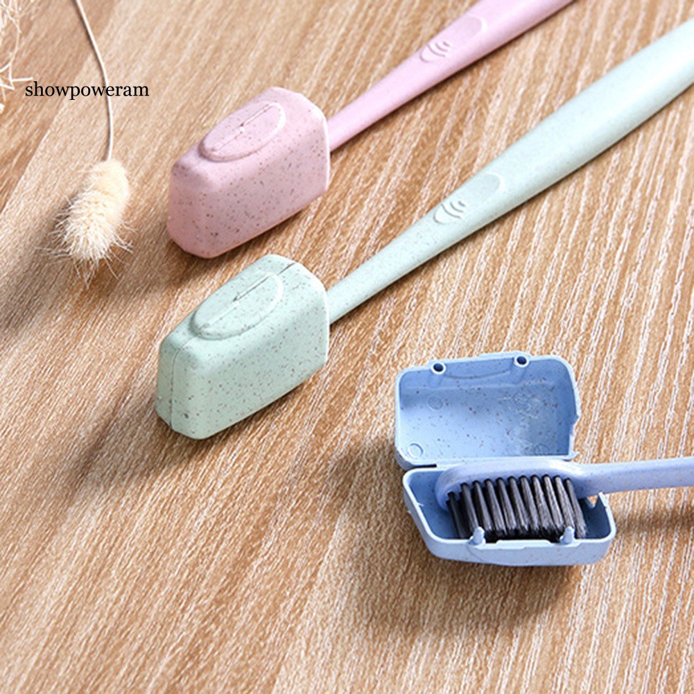 Set 4 Đầu Bọc Bàn Chải Đánh Răng Bằng Nhựa Tiện Dụng Khi Đi Du Lịch