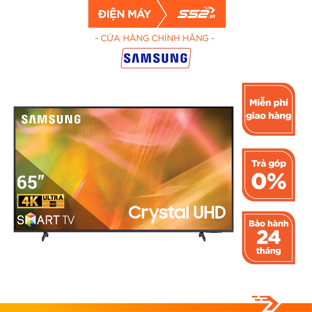 Tivi SAMSUNG UA65AU8000KXXV Smart Tv UHD 4K Tv Android 65 Inch Điều Khiển Bằng Giọng Nói - Bảo Hành Chính Hãng